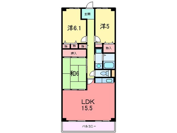 フォリア岡本の物件間取画像